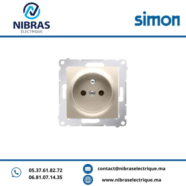 PRISE 2P+T 16AX à vis cava Simon 54