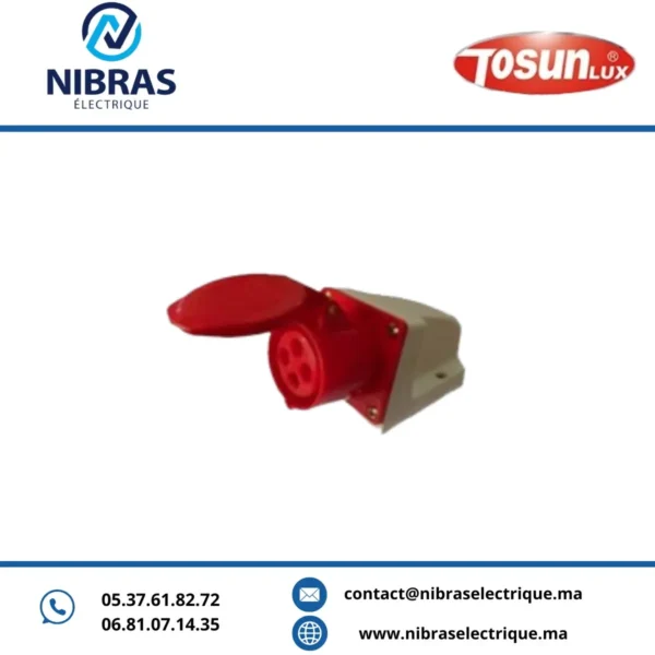 PRISE INDUSTRIEL 3P+N+T APPARENT TS-125 32A TOSUN