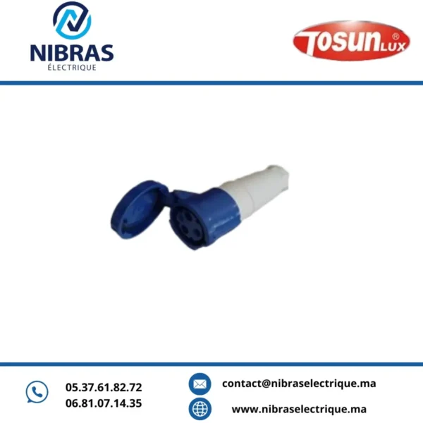 PRISE INDUSTRIEL FEMELLE 3P+T ACCROCHE TS-233 63A TOSUN