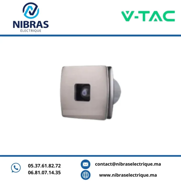V-TAC EXTRACTEUR SILENCIEUX 15W 100M CHROME