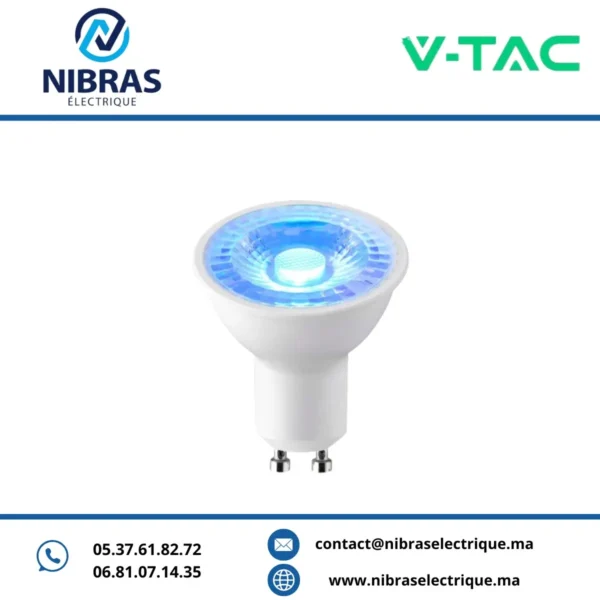 V-TAC LAMPE 5W GU10 COLOR BLUE
