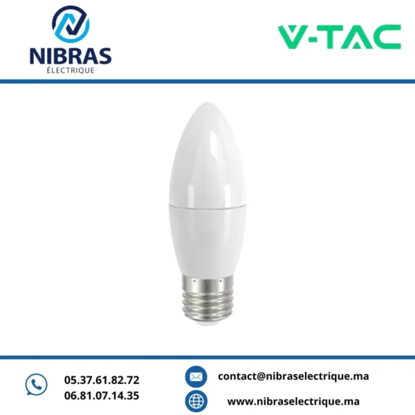 V-TAC LAMPE FLAMME E27 5,5W 3000K