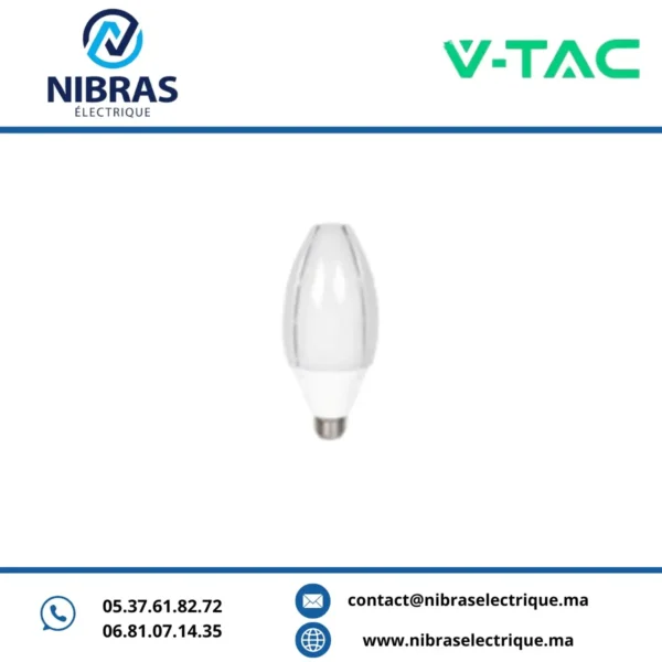 V-TAC LAMPE LED 60W OLIVE E40 4000K
