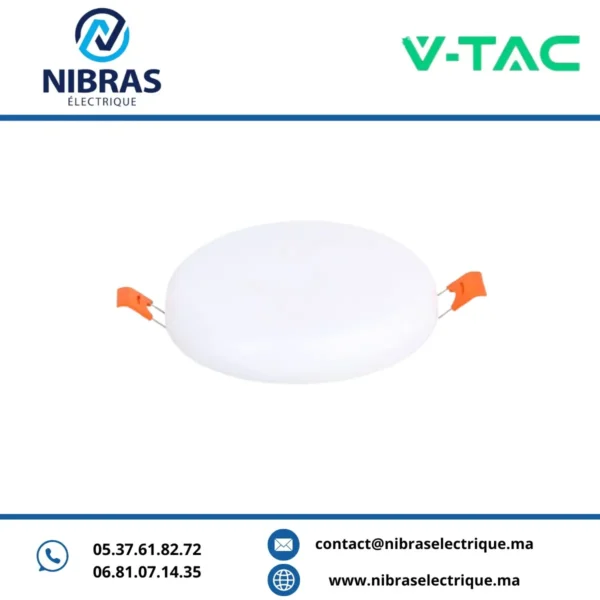 V-TAC PANEL AJUSTABLE 12W ROND CCT
