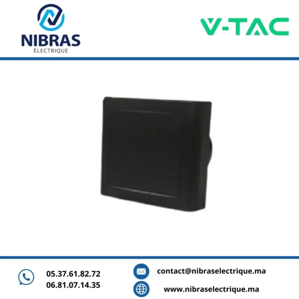 V-TAC EXTRACTEUR SILENCIEUX RIDEAU AUTOMATIC 15W 100MM BLACK