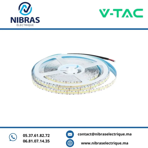 V-TAC STRIP LIGHT 24V 240 LED IP20 CCT 9W 10M