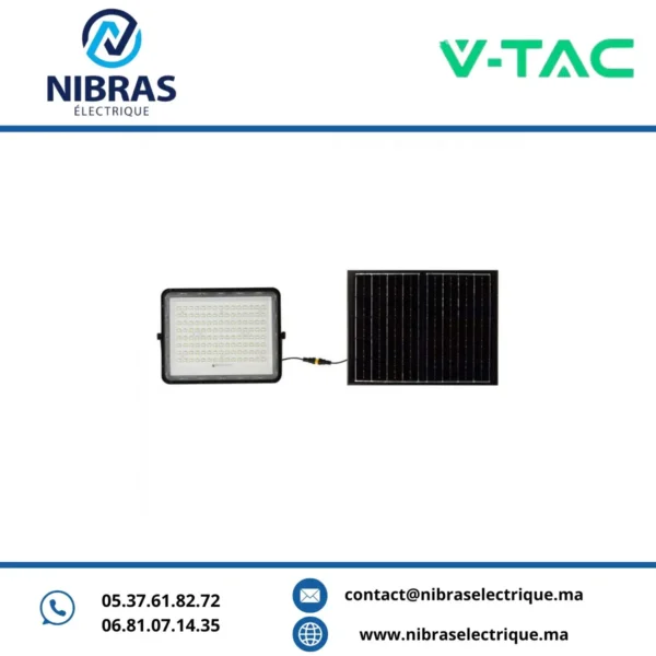V-TAC PROJECTEUR SOLAIRE 180W 6400K