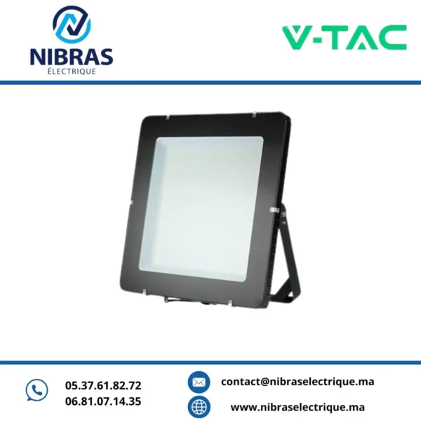 V-TAC PROJECTEUR 1000W 6400K NOIR + SAMSUNG CHIP