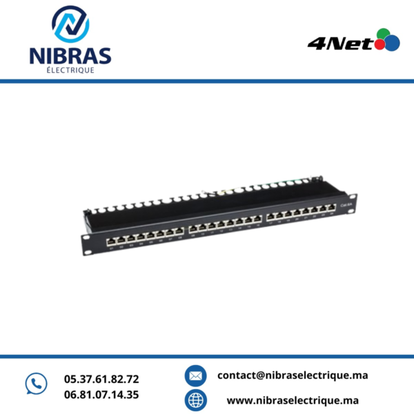 PANNEAU DE BRASSAGE FTP CAT6A 24 PORTS