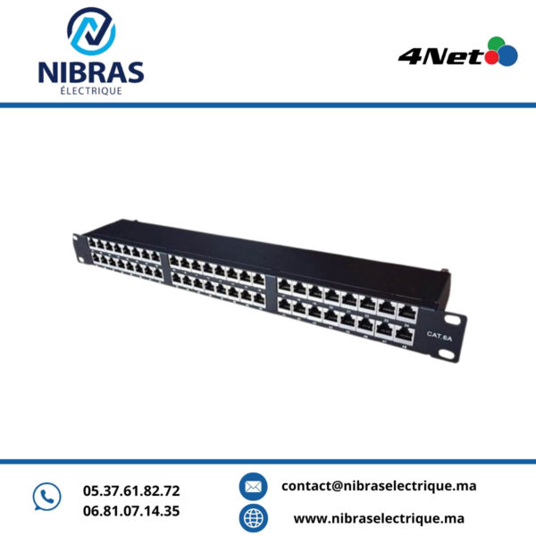 PANNEAU DE BRASSAGE FTP CAT6A 48 PORTS