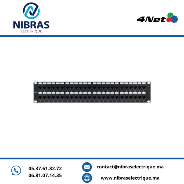PANNEAU DE BRASSAGE UTP CAT6 48 PORTS