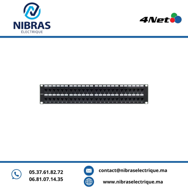 PANNEAU DE BRASSAGE UTP CAT6A 48 PORTS