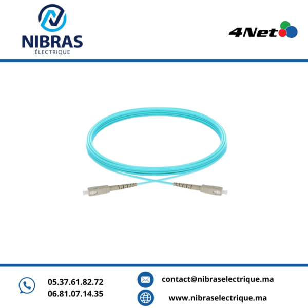 Jarretière optique OM3 simplex SC/PC-SC/PC 2.8 mm LSZH, longueur 5 m