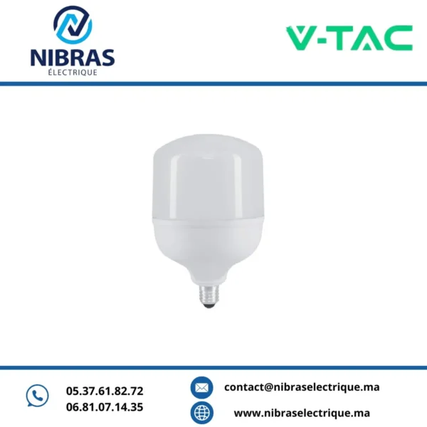 V-TAC LAMPE BIG LED E27 T120 40W 6000K