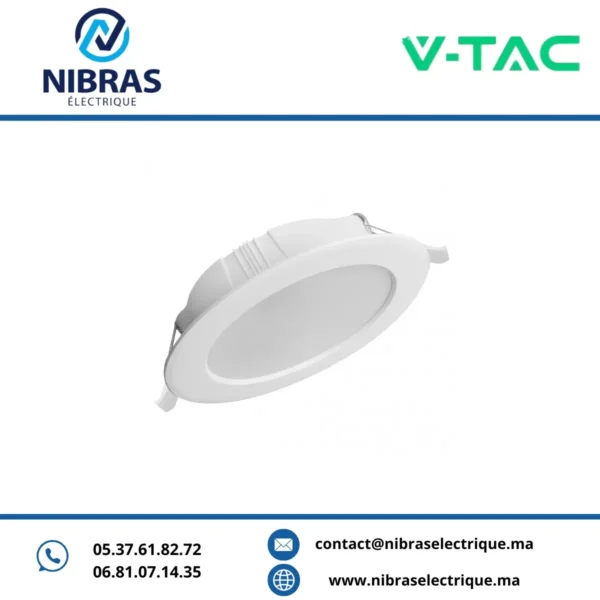 V-TAC SPOT 7W SQ PLASTIQUE 4000K WHITE