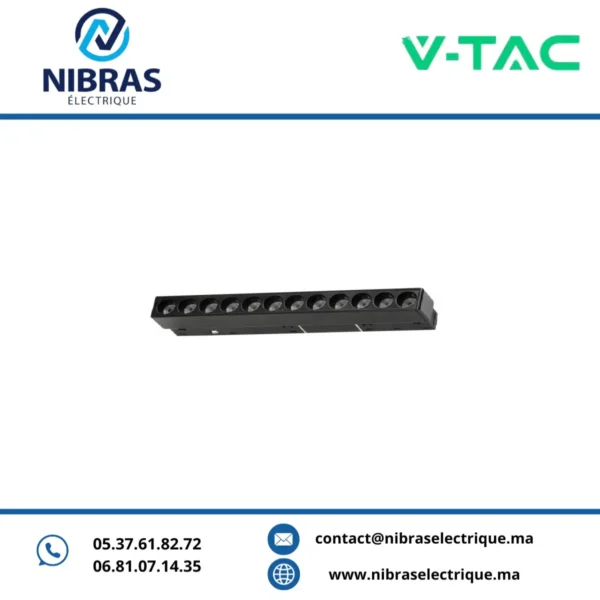 V-TAC SPOT LASER 20W 10 LAMP CCT RD BLACK