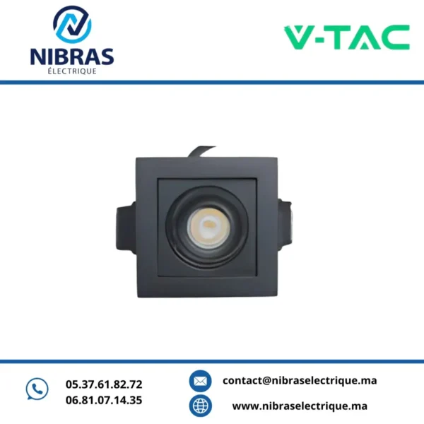 V-TAC SPOT LASER 2W 1 LAMP CCT RD BLACK
