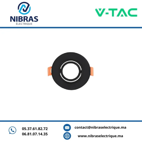 V-TAC SPOT MR11 PVC ORIENTABLE RD BLACK