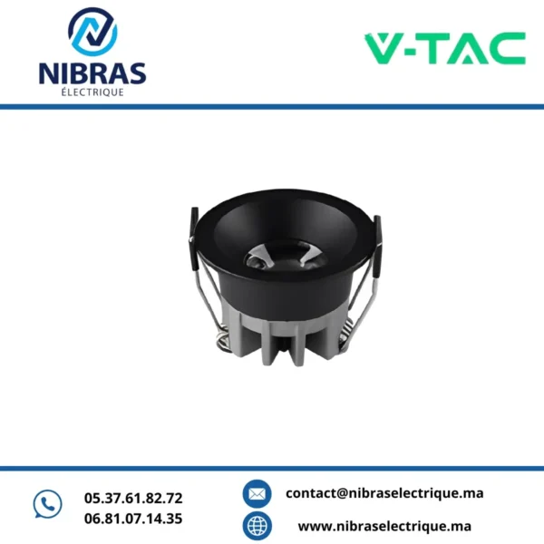 V-TAC SPOT NICHE 3W 3000K BLACK