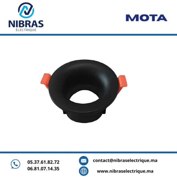 MOTA SPOT WL-01370W PVC ROND BLACK