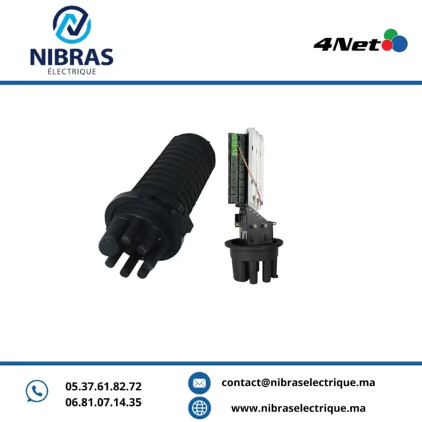 Boite de raccordement 24 fiberes avec cassettes et accessoires