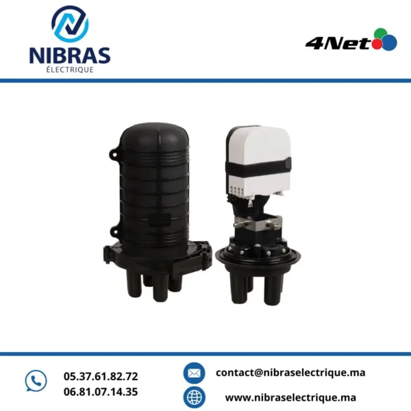 Boite de raccordement 24 fiberes avec cassettes et accessoires Petite taille