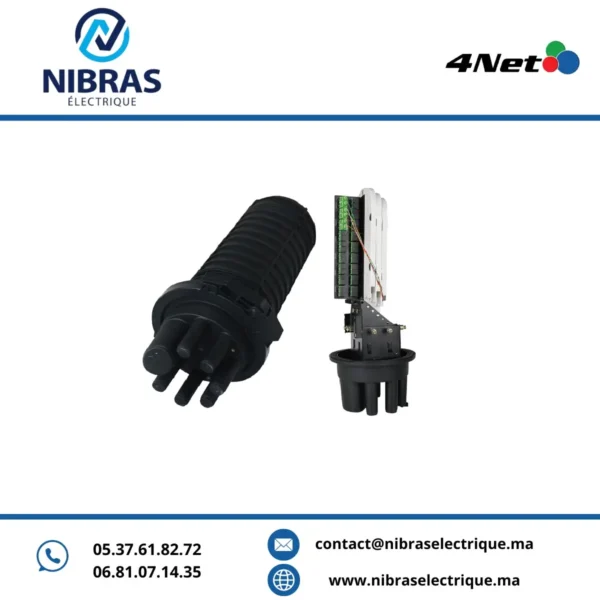 Boite de raccordement 72 fiberes avec cassettes et accessoires