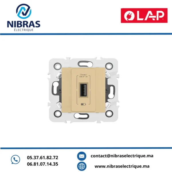 CHARGEUR USB SIMPLE CAPPUCCINO