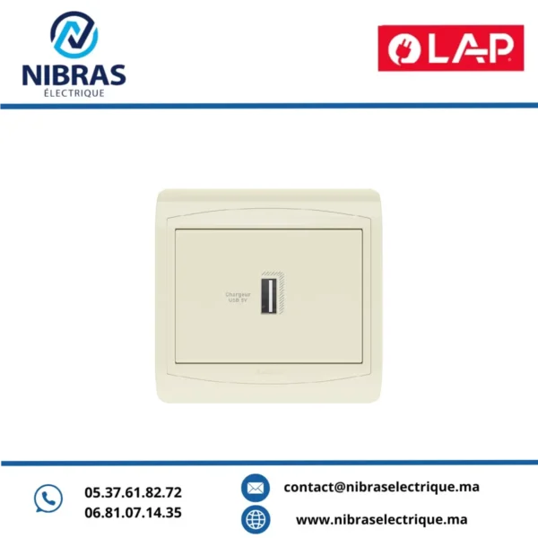 CHARGEUR USB SIMPLE GALAXY MARFIL