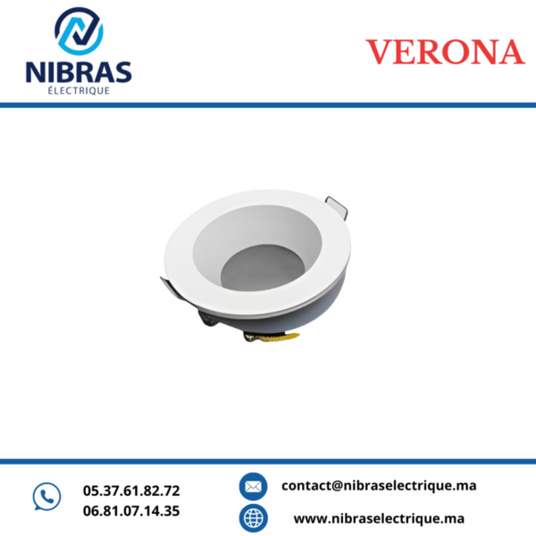 VERONA SPOT ETANCHE WL-112 ROUND WHITE