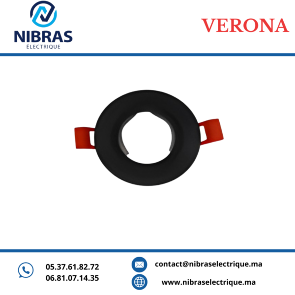 VERONA SPOT WL-011 ALUMINIUM RD BK