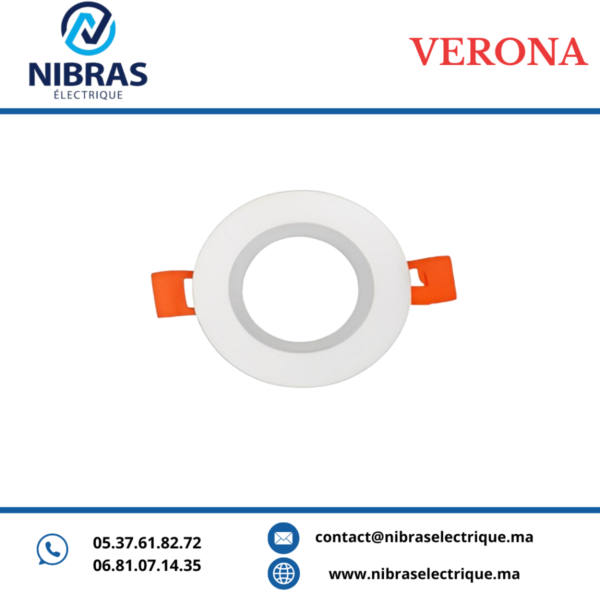 VERONA SPOT WL-011 ALUMINIUM RD WH