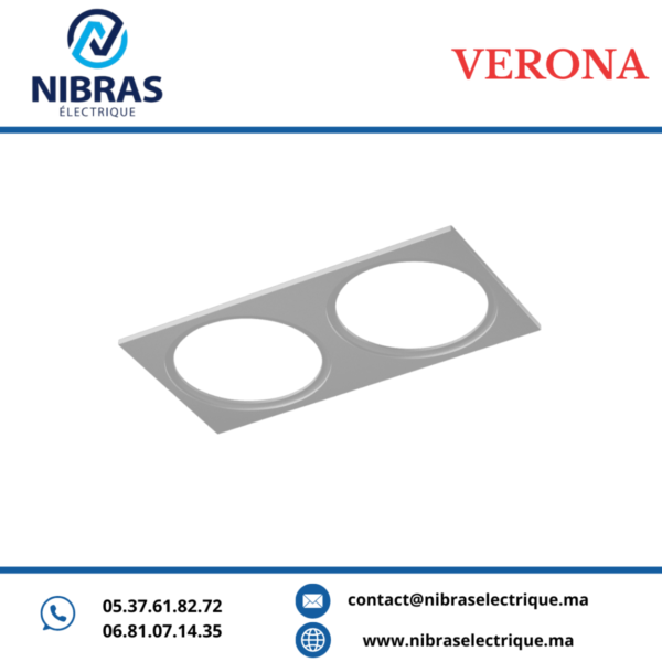 Accessoire VERONA pour spot S8 double blanc