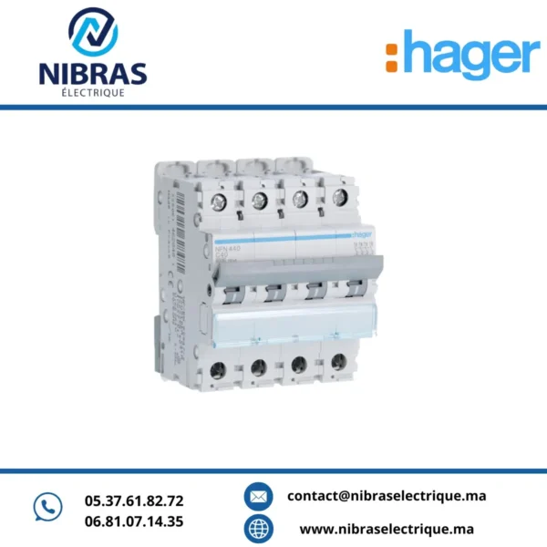 DISJ 4P 40A 10KA-C NF440 HAGER