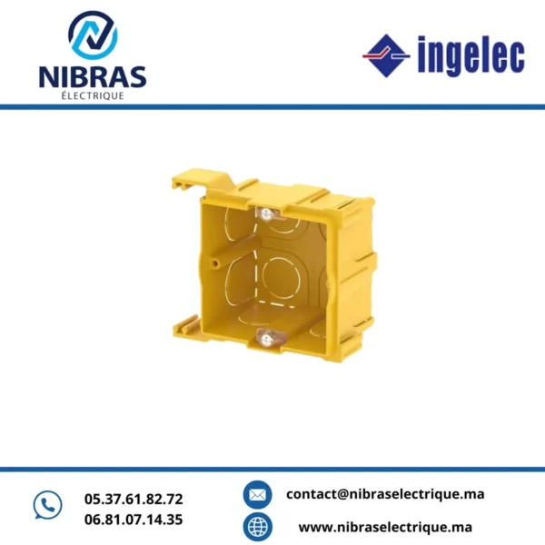 BOITE D ENCASTREMENT 60X60X50 MM EMB- 1/100 INGELEC