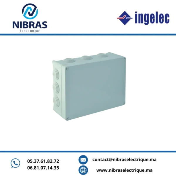 BOITE DE DERIVATION ETANCHE 80X45MM INGELEC