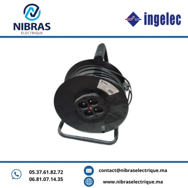 ENROULEUR USAGE PROFESSIONNEL 50M 4P INGELEC