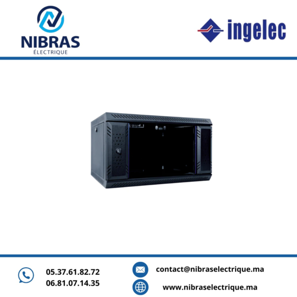 COFFRET INFORMATIQUE DOUBLE SECTION 6U 452 INGELEC