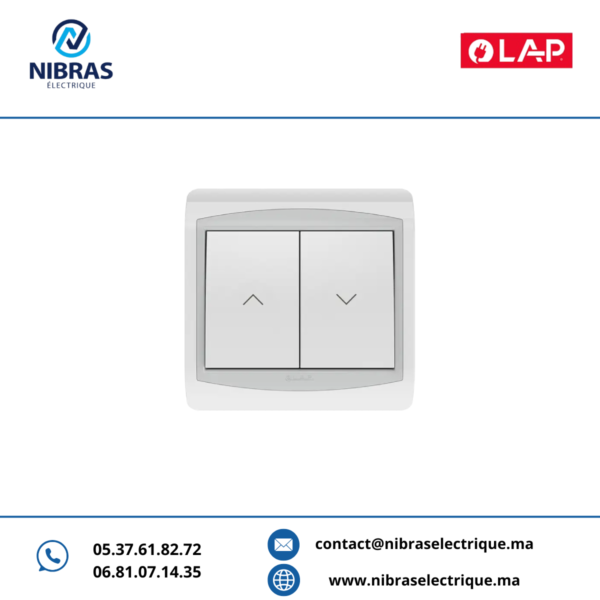 POUSSOIR INVERSEUR RIDEAUX GALAXY BLANC