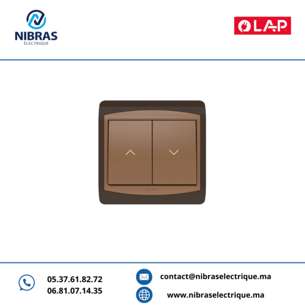 POUSSOIR INVERSEUR RIDEAUX GALAXY MARRON