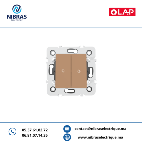 POUSSOIR INVERSEUR RIDEAUX Millenium MARRON