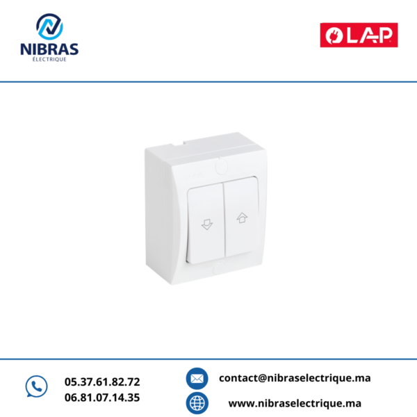 POUSSOIR INVERSEUR RIDEAUX OPTIMO BLANC