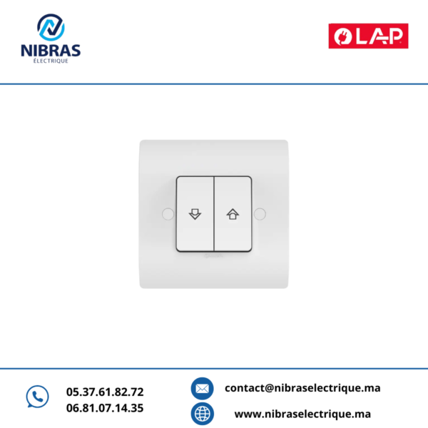 POUSSOIR INVERSEUR RIDEAUX ORIENT BLANC