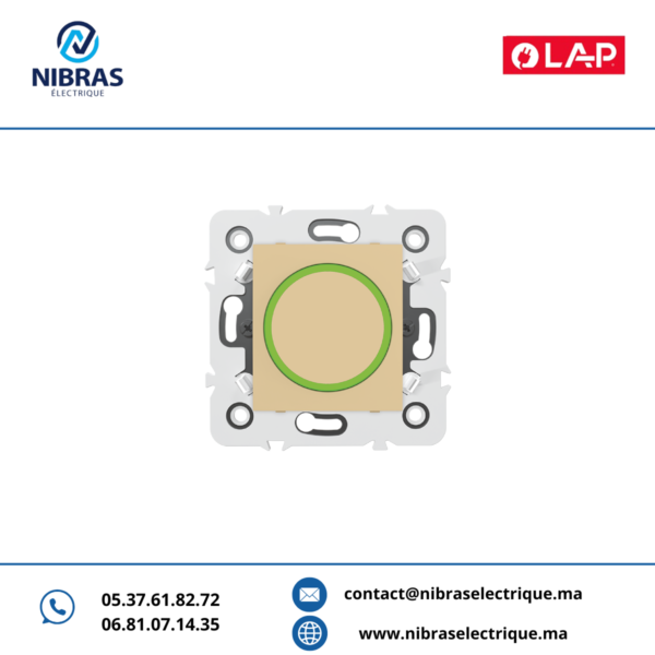 POUSSOIR ROND LUMINEUX LED Millenium CAPPUCCINO