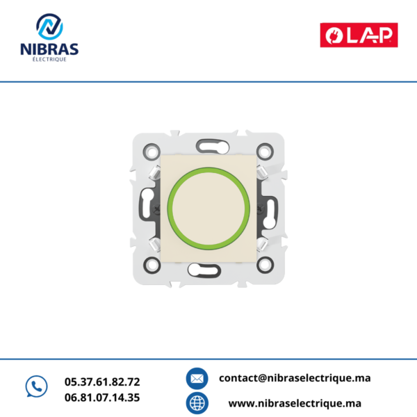 POUSSOIR ROND LUMINEUX LED Millenium MARFIL