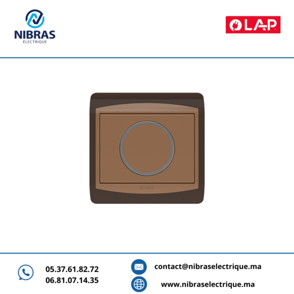 POUSSOIR ROND NON LUMINEUX GALAXY MARRON