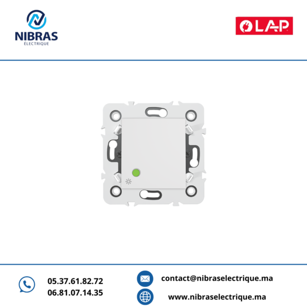 POUSSOIR À BASCULE MEC LUMINEUX LED BLANC GALAXY