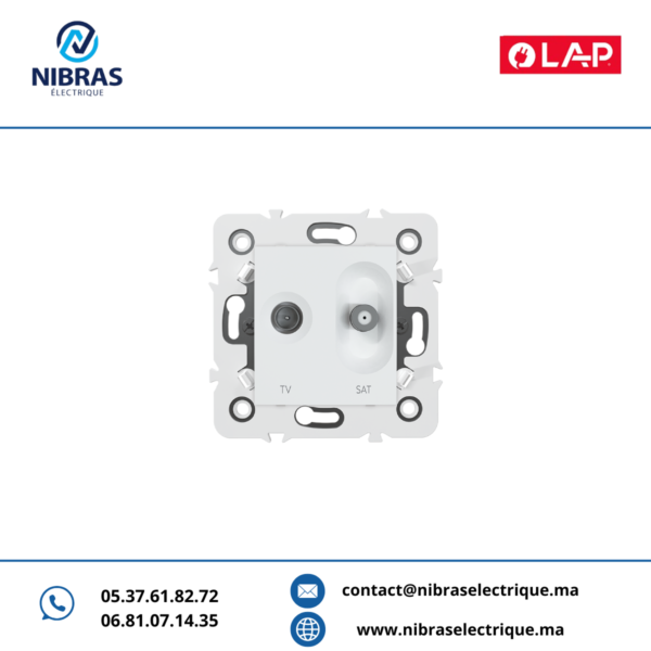 PRISE TVSAT Millenium BLANC