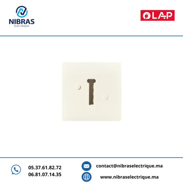 PRISE TÉLÉPHONE 8 BROCHES MARFIL