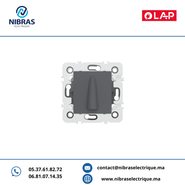 SORTE DE FIL VERTICALE SERRE CABLE GRIS FONCE